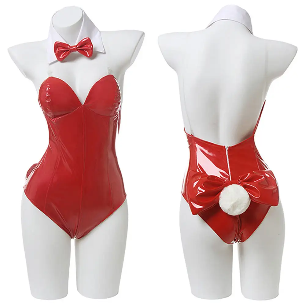 NewCosplay Anime Saenai Heroine No Sodatekata Eriri Spencer Sawamura Sexy Red Bunny Girl Costume Women Sexy Jumpsuit Cosplay Costume - Image 8