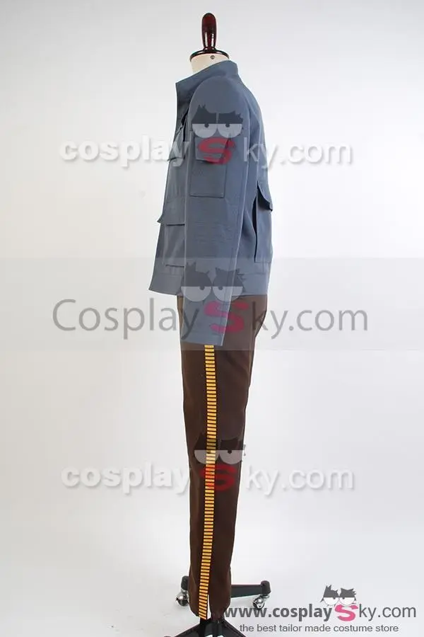 New Cosplaysky Star Wars: Empire Strikes Back Han Solo Jacket Pants Cosplay Costume - Image 4