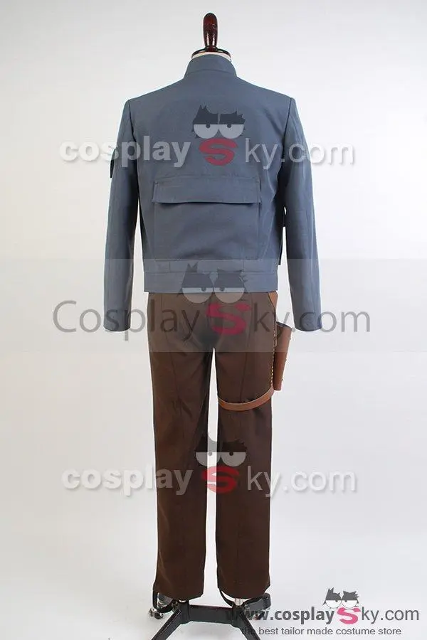 New Cosplaysky Star Wars: Empire Strikes Back Han Solo Jacket Pants Cosplay Costume - Image 7