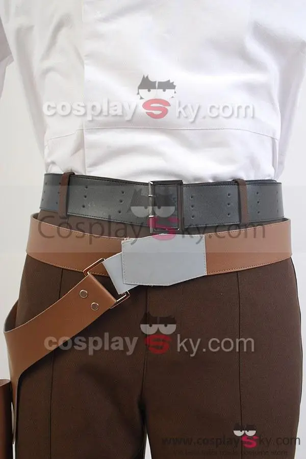 New Cosplaysky Star Wars: Empire Strikes Back Han Solo Jacket Pants Cosplay Costume - Image 3