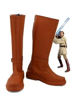NewCosplay Star Wars Obi Wan Kenobi Jedi Boots Cosplay Shoes