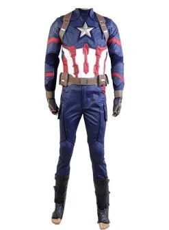 NewCosplay Captain America: Civil War Steve Rogers Uniform Cosplay Costume